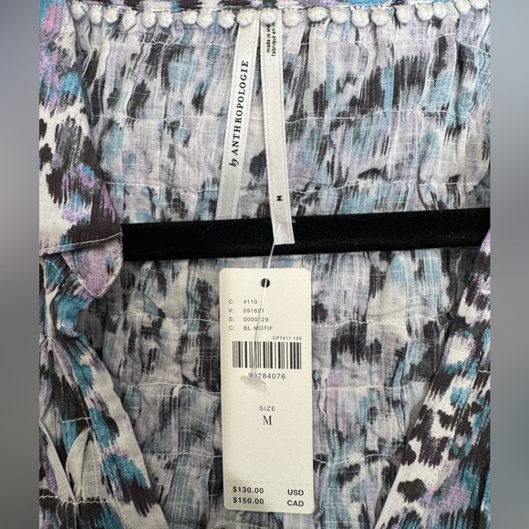 Anthropologie Leopard and Lace Top Size Medium - Picture 7 of 7